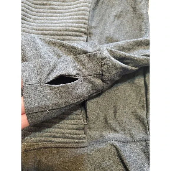 Mondetta Meduim Jacket Lightweight Zipoed Gray Textured Pockets Womens - Picture 7 of 16